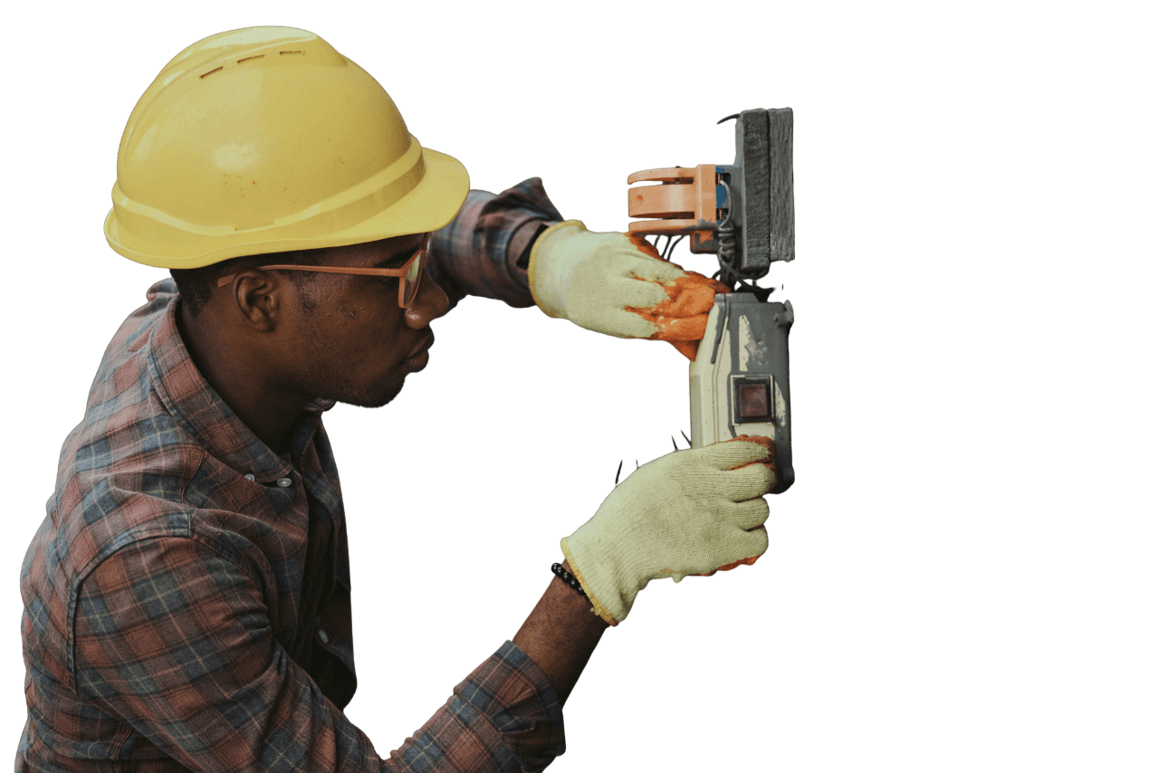 Handyman at work